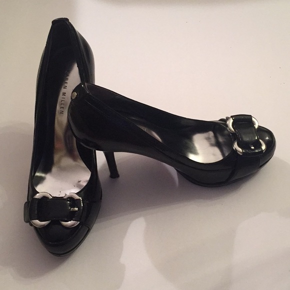 KAREN MILLEN BLACK PATENT - Picture 2 of 7